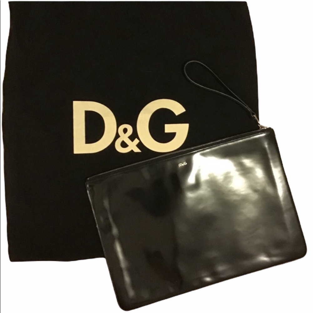 D&G Dolce and Gabbana flat clutch
